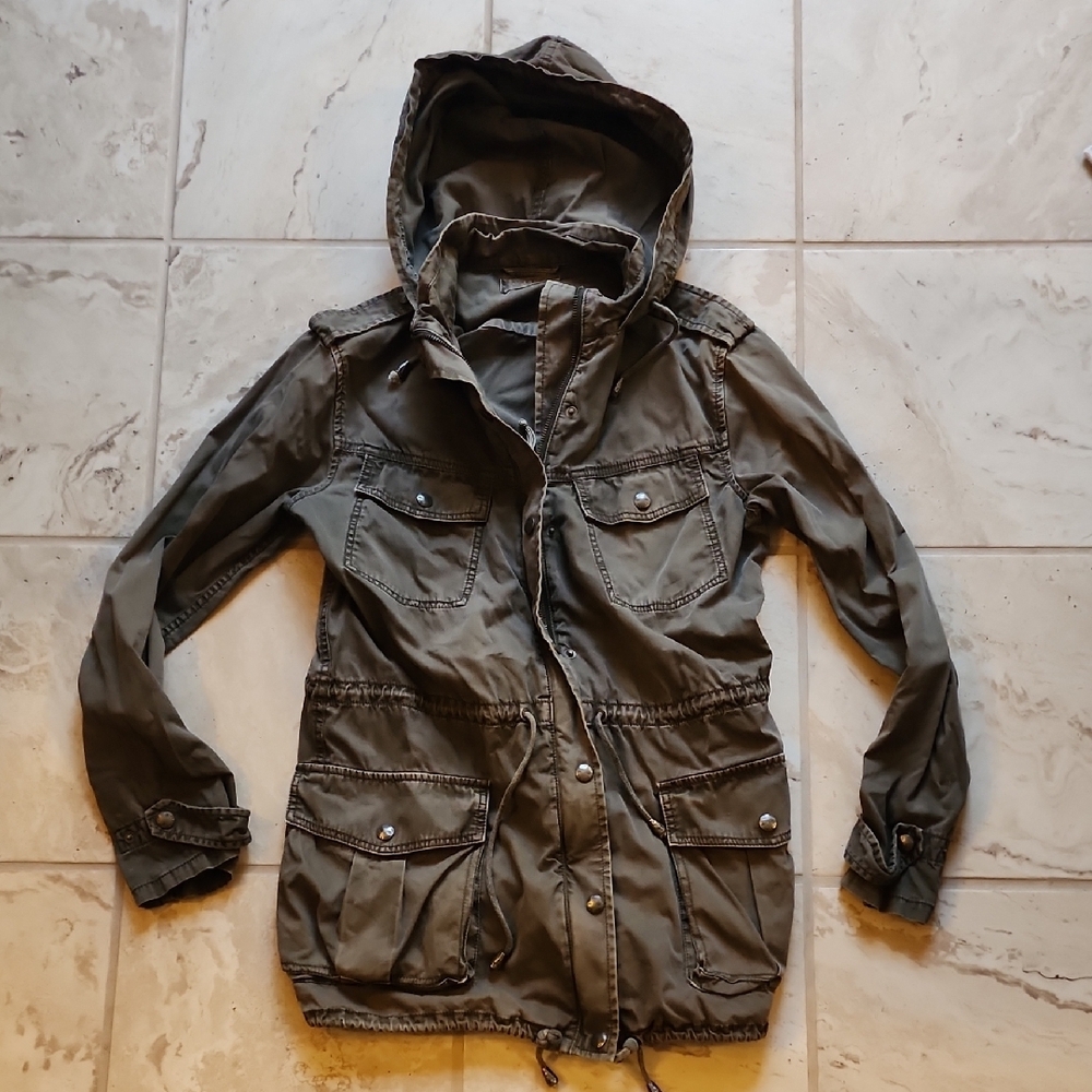Women's Talula S Olive Hooded Utility Jacket